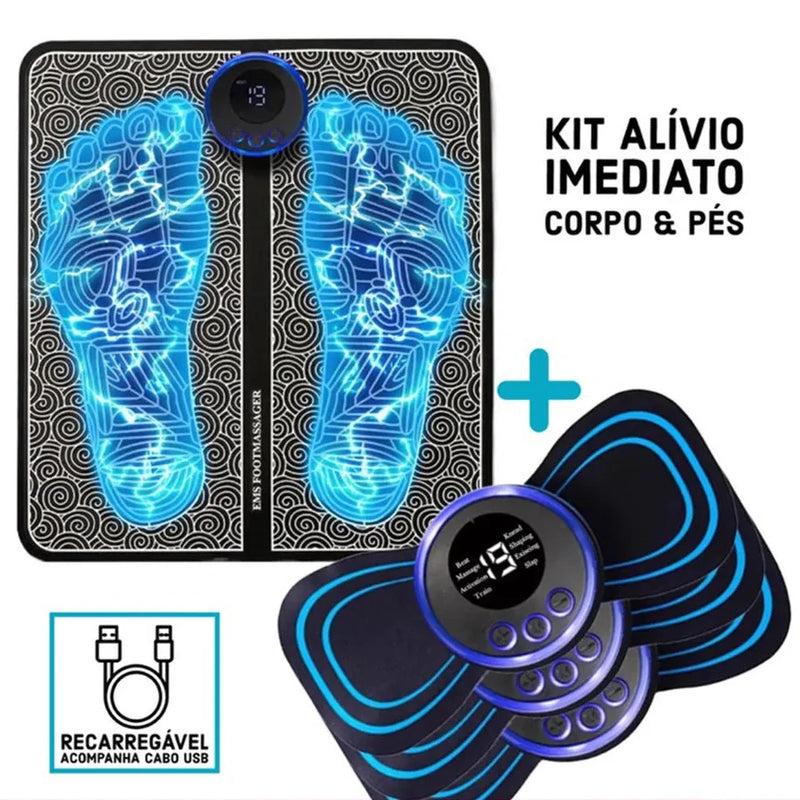 Kit Massageador Portátil para Alivio de Dores na Coluna