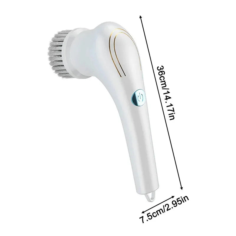 Escova Elétrica Multifuncional 5 em 1 para Limpeza