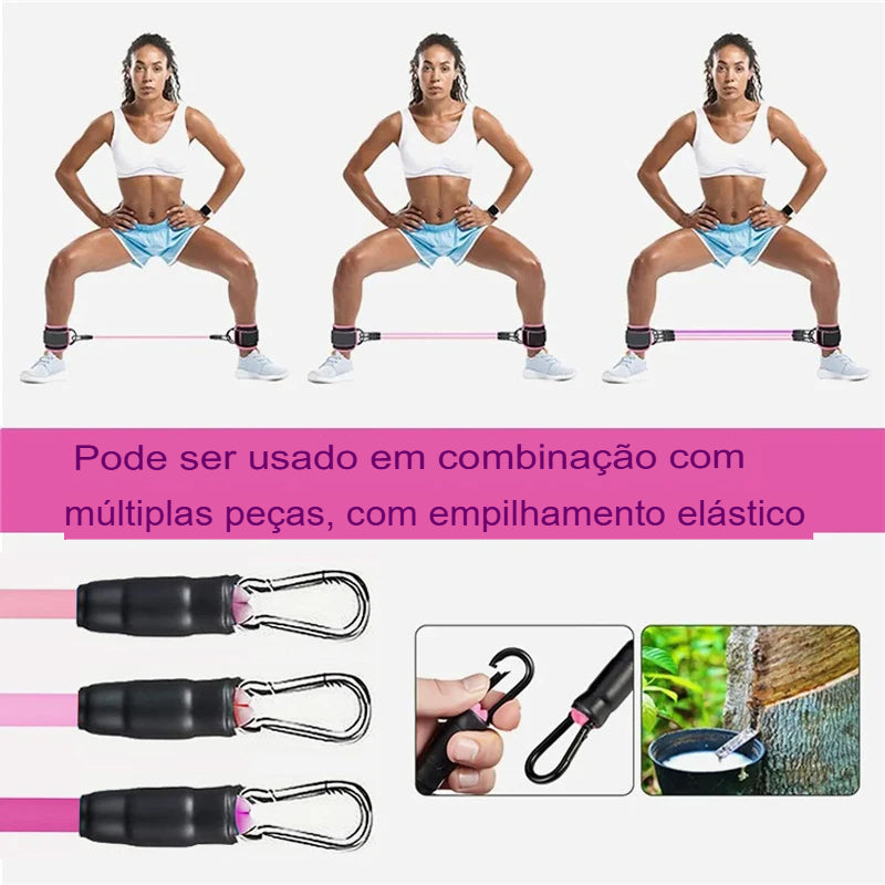 Conjunto de Bandas de Resistência para Tornozelo, Perna e Treinamento de Quadril