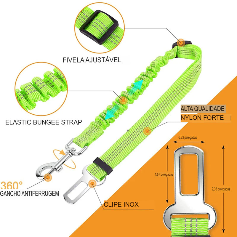 Cinto de Segurança de Carro Para Cães